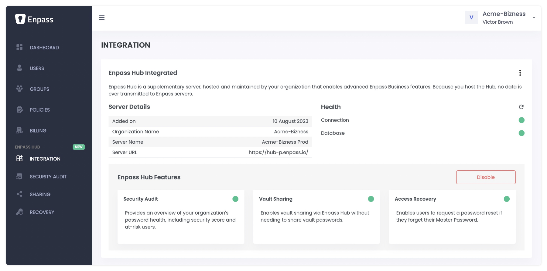 Enpass Hub Integrated